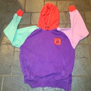 Teddy Fresh Color Block Raglan Sleeve Hoodie size Medium